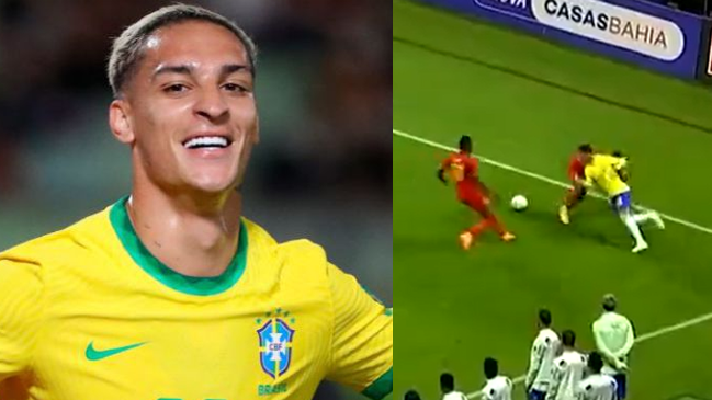 La espectacular jugada de Antony en la goleada de Brasil ante Ghana