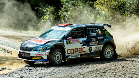 Jorge Martínez y Patricio Muñoz ganaron la jornada sabatina del Rally Mobil