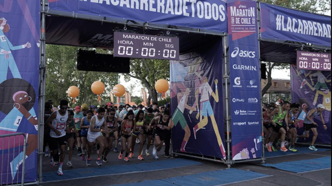 Más de cuatro mil corredores animaron la primera versión de la Maratón de Chile