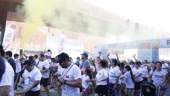 Más de 8.000 personas participaron en exitosa corrida familiar Santiago Color
