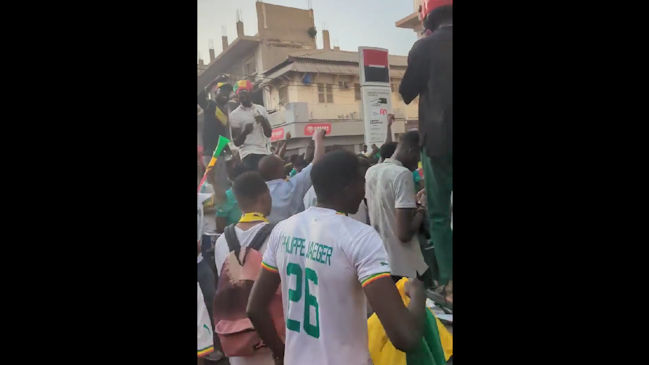 La eufórica celebración en la capital de Senegal por la clasificación a octavos de final