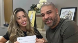 Tras 24 días casados: Adriano rompió con su esposa por una fiesta para ver a Brasil en el Mundial