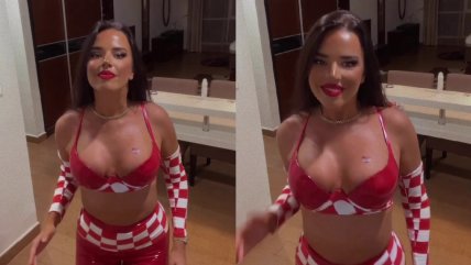 Miss Croacia dedicó el "baile de la paloma" a Brasil tras el triunfo en el Mundial de Qatar 2022