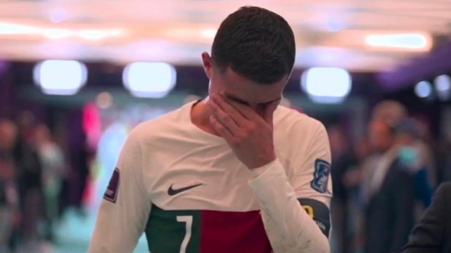 Cristiano Ronaldo se fue llorando desconsolado a camarines tras eliminación de Portugal