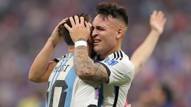 Lautaro Martínez explotó de emoción tras alcanzar el título con Argentina