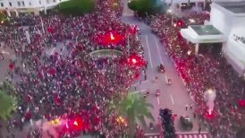 Marruecos también vivió un impresionante recibimiento de una multitud al volver a su país