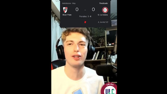 La Calera reaccionó a apoyo de streamer Davoo Xeneize por su triunfo sobre River