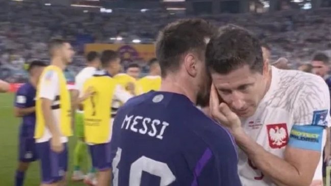 Robert Lewandowski se refirió a su charla con Lionel Messi en Qatar