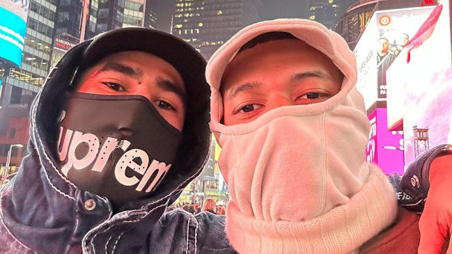 Kylian Mbappé y Achraf Hakimi se "camuflaron" para pasear por las calles de Nueva York