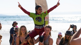 Iquiqueña de 13 años se quedó con el título en el Open de Surf de Viña del Mar
