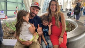 "Chaleco" López llegó a Chile tras el Dakar y fue a la clínica para recibir a su tercer hijo