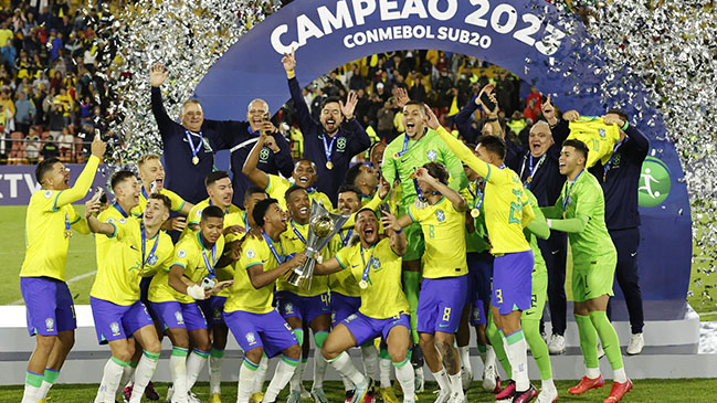 Brasil se coronó campeón del Sudamericano Sub 20 tras imponerse a Uruguay