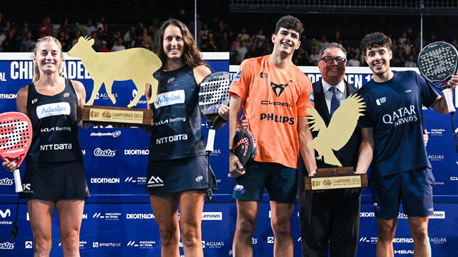 Las duplas Salazar/Triay y Tapia/Coello se consagraron con los títulos del Chile Pádel Open