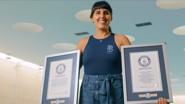 Bárbara Hernández obtuvo su segundo récord Guinness tras hazaña en aguas antárticas