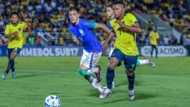 Brasil desperdició una cómoda ventaja y empató con el local Ecuador en el Sudamericano sub 17