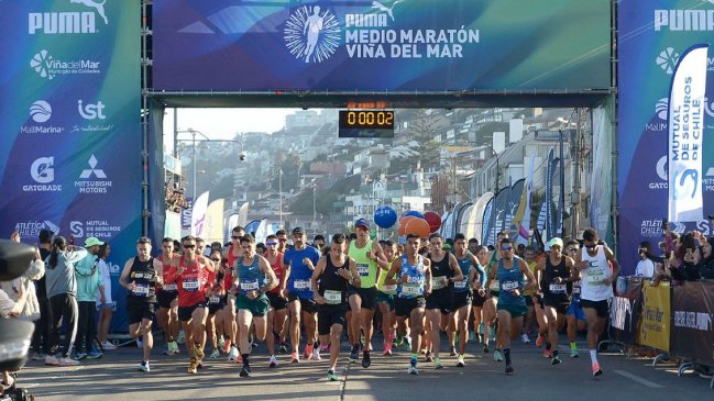 El PUMA Medio Maratón de Viña del Mar reunió a cerca de 4.000 corredores en su primera edición