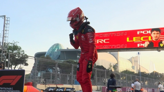 Leclerc consiguió su primera pole de la temporada y la tercera seguida en Azerbaiyán