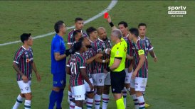 Zapatitos con sangre: Felipe Melo fue expulsado por falta a Gabigol en el Fluminense-Flamengo