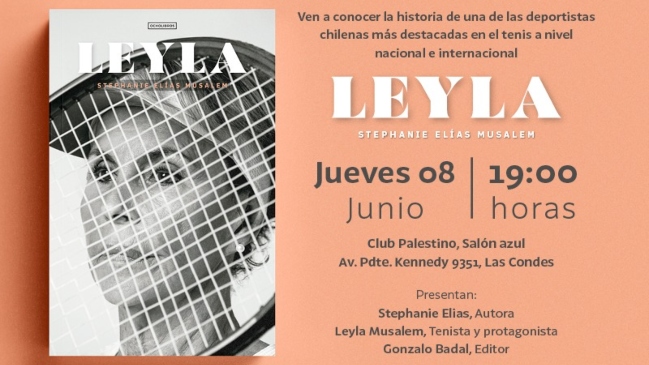 Lanzan libro en honor a la destacada tenista Leyla Musalem