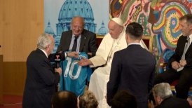 Napoli le propuso al papa Francisco un amistoso con San Lorenzo