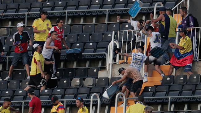 [VIDEOS] Hinchas colombianos causaron incidentes durante el partido con Irak