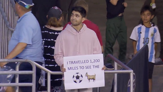 ¿Pero cómo? Hincha se quedó con las ganas de ver a Messi en Inter Miami tras viajar más de dos mil kilómetros
