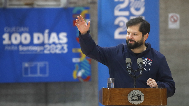 Presidente Boric a 100 días de Santiago 2023: Nuestro objetivo es congregar a más de un millón de personas