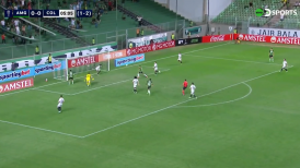 [VIDEO] ¡Balde de agua fría! América-MG golpeó de entrada a Colo Colo con gol de Matheusinho