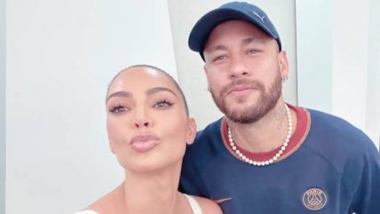 La viral imagen del encuentro entre Neymar y Kim Kardashian