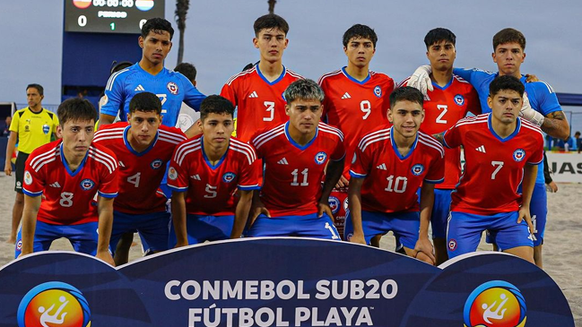 La Roja buscará ante Brasil el paso a la final del Sudamericano Sub 20 de Fútbol Playa en Iquique