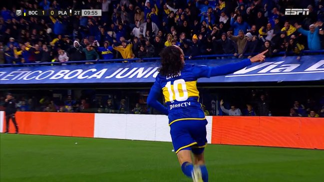 [VIDEO] Edinson Cavani anotó su primer gol con Boca Juniors en el duelo ante Platense