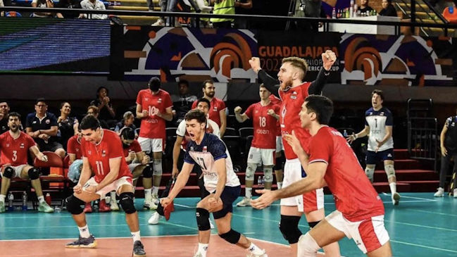 Chile remontó a Colombia y avanzó a semifinales de la Copa Panamericana de voleibol