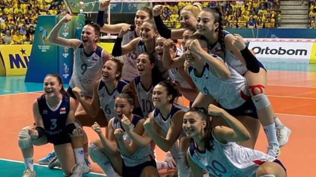 Chile venció a Perú y logró una histórica posición en el Sudamericano Femenino de Voleibol