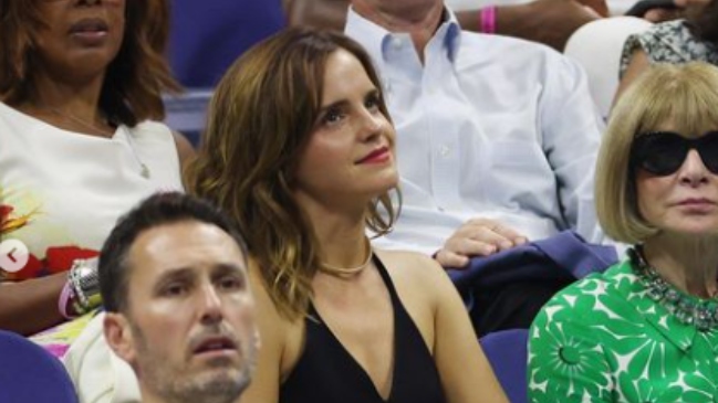 Emma Watson se robó miradas en el US Open