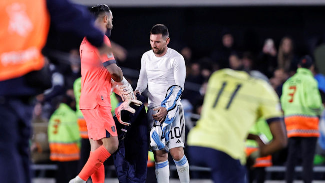 Hernán Galindez intercambió camiseta con Messi luego de la victoria de Argentina sobre Ecuador