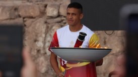 La reacción de Alexis Sánchez tras portar el Fuego Panamericano en Antofagasta