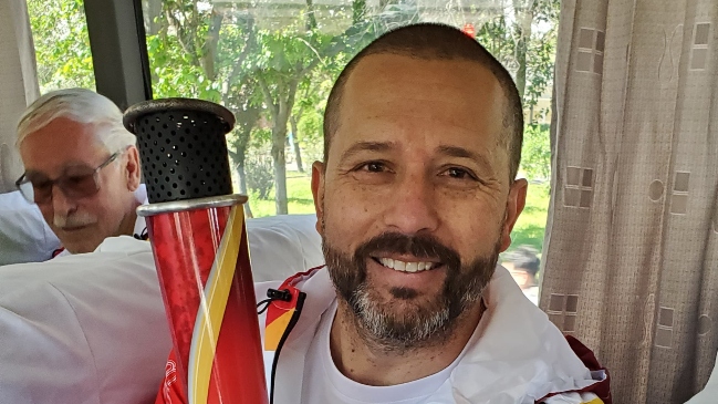 Rodrigo Goldberg representó a Cooperativa y portó el Fuego Panamericano