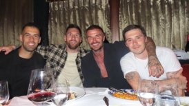 Lionel Messi y Antonela Roccuzzo compartieron otra noche de amigos con los Beckham