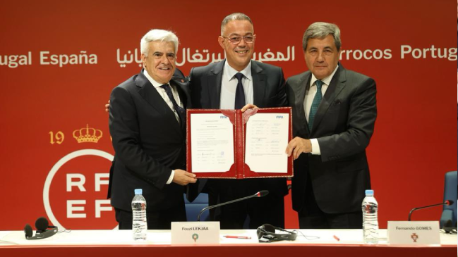 España, Marruecos y Portugal formalizaron la candidatura "de la paz" al Mundial 2030