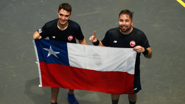 Julián Stabon y Esteban Romero sumaron un nuevo bronce de Chile en pelota vasca