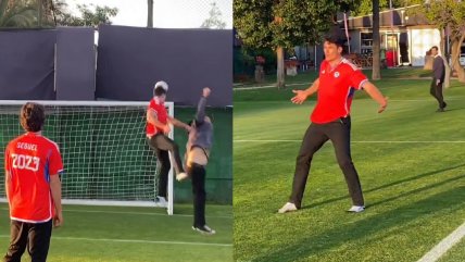 ¡Celebró como Cristiano! El golazo de Esteban Grimalt en "Juan Pinto Durán"