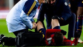Preocupación en España: Gavi sufrió lesión de consideración en su rodilla