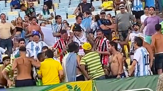 Disturbios en el Estadio Maracaná alteraron la previa del duelo entre Brasil y Argentina