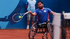 Francisco Cayulef se metió en la lucha por las medallas en el tenis en silla de ruedas