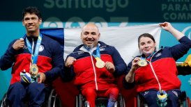 Campos, Carinao y Garrido sumaron oro para Chile en el powerlifting por equipos