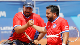 Francisco Cayulef y Diego Pérez jugarán por el oro en dobles quad de tenis en silla de ruedas