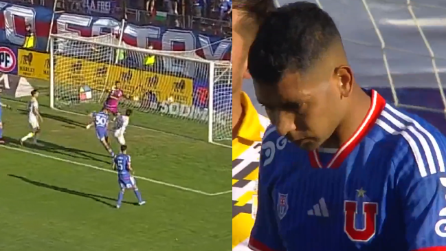 El increíble gol que falló Cristian Palacios para la U ante Coquimbo Unido