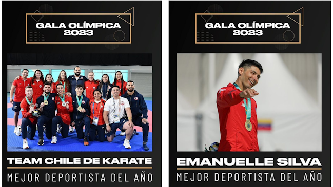 Gala Olímpica: Team Chile de kárate y Emanuelle Silva triunfaron como los mejores del 2023