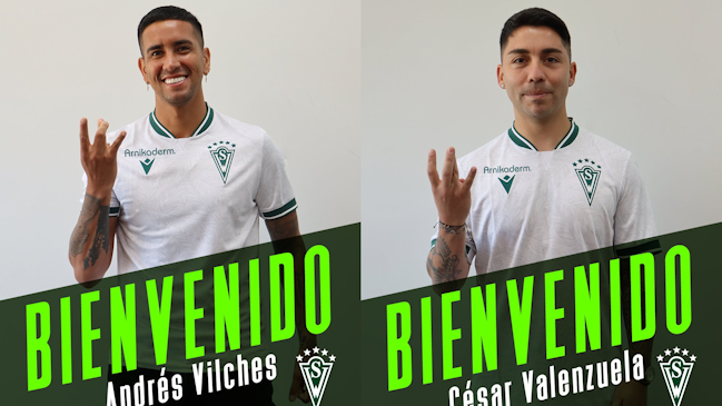 Andrés Vilches y César Valenzuela se convirtieron en refuerzos de Santiago Wanderers