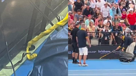 ¡Increíble! Una serpiente detuvo un partido de tenis entre Thiem y McCabe